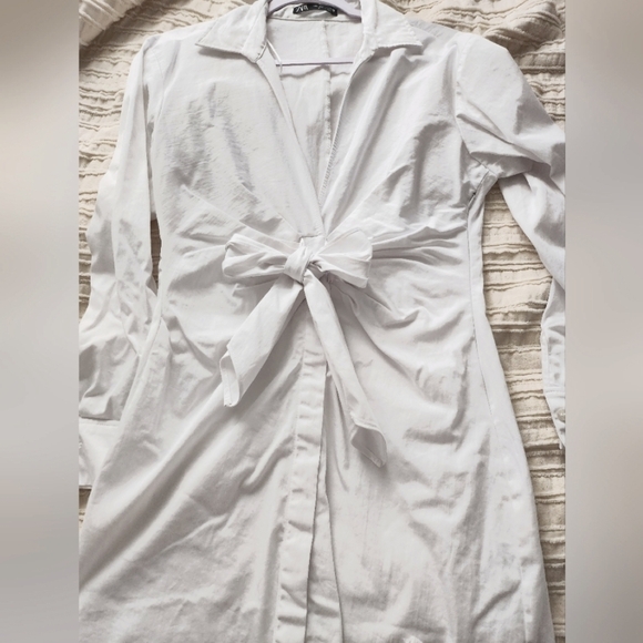 Zara white dress size L - Picture 4 of 7